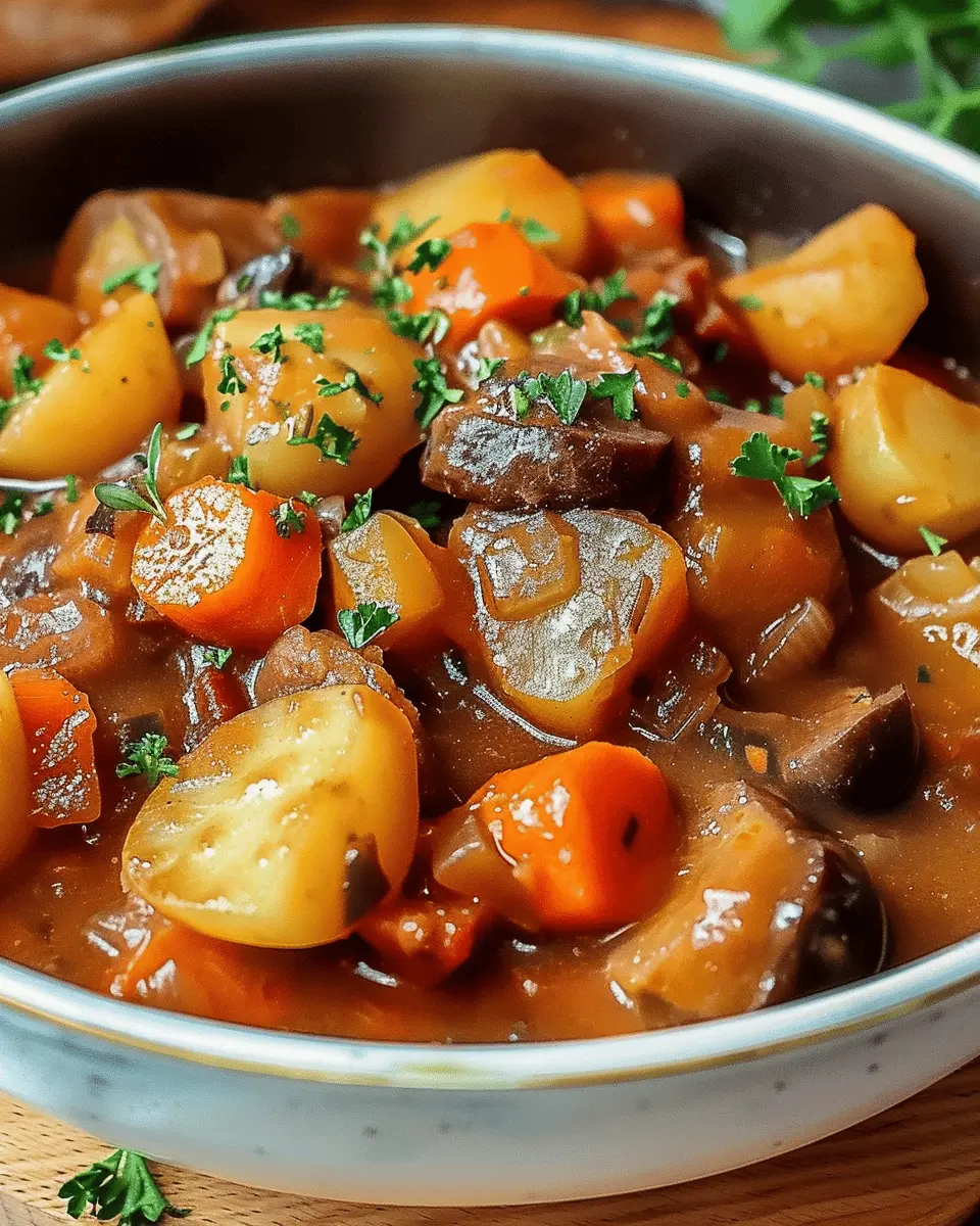 Irish Vegetarian Stew: Hearty Comfort with Turkey Bacon and Chicken Ham