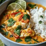 Easy Coconut Lime Fish Curry with Jasmine Rice