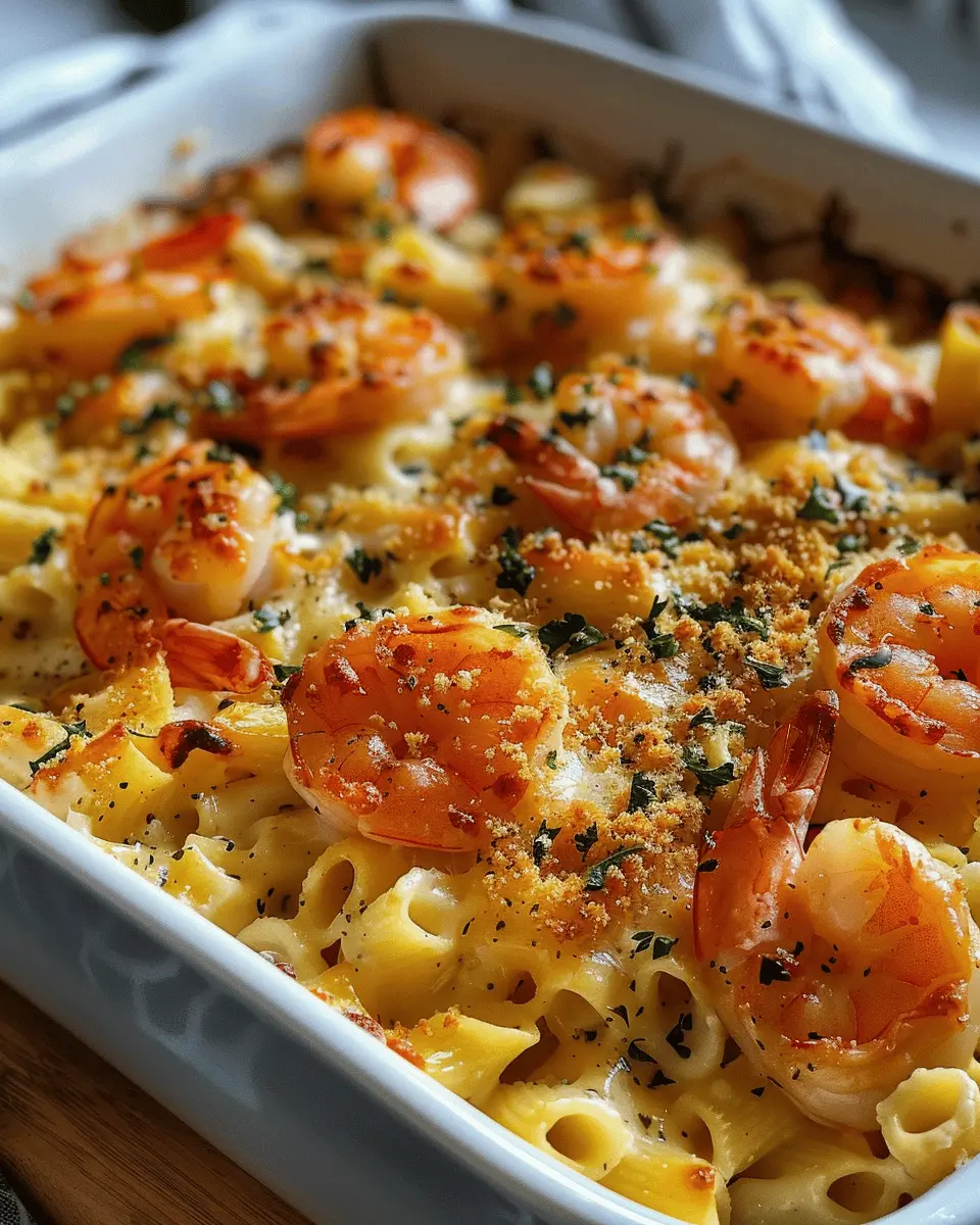 Savory Shrimp Scampi Pasta Bake: A Cozy, Indulgent Delight for Dinner