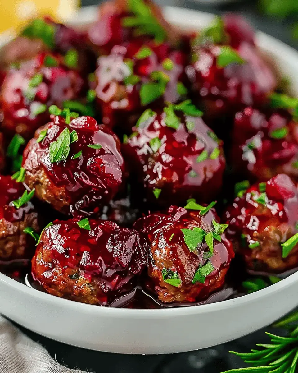Quick Christmas Cranberry Meatballs for a Festive Family Feast