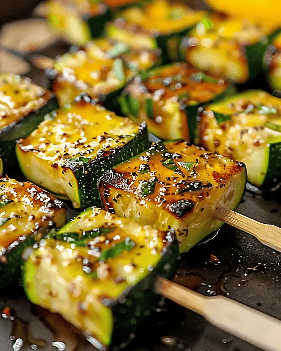 Garlic Butter Zucchini Skewers: A Juicy Twist on Healthy Grilling