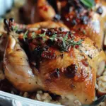 Cornish Hens with Apple-Cranberry Rice Stuffing