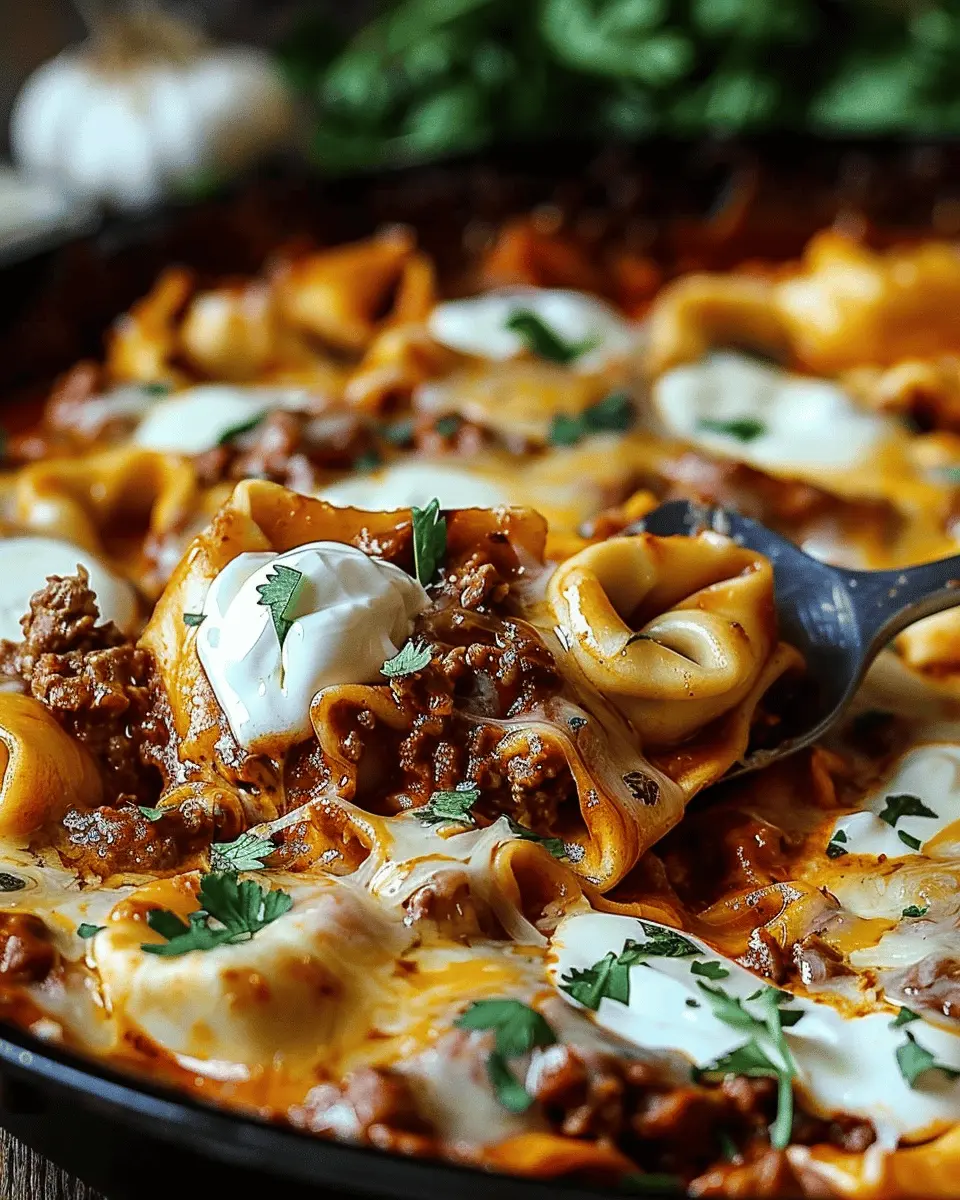 Cheesy Beef Enchiladas Tortellini: Indulgent Comfort Food Delight