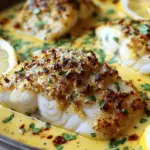 Baked Cod in Coconut Lemon Cream Sauce for Busy Weeknights