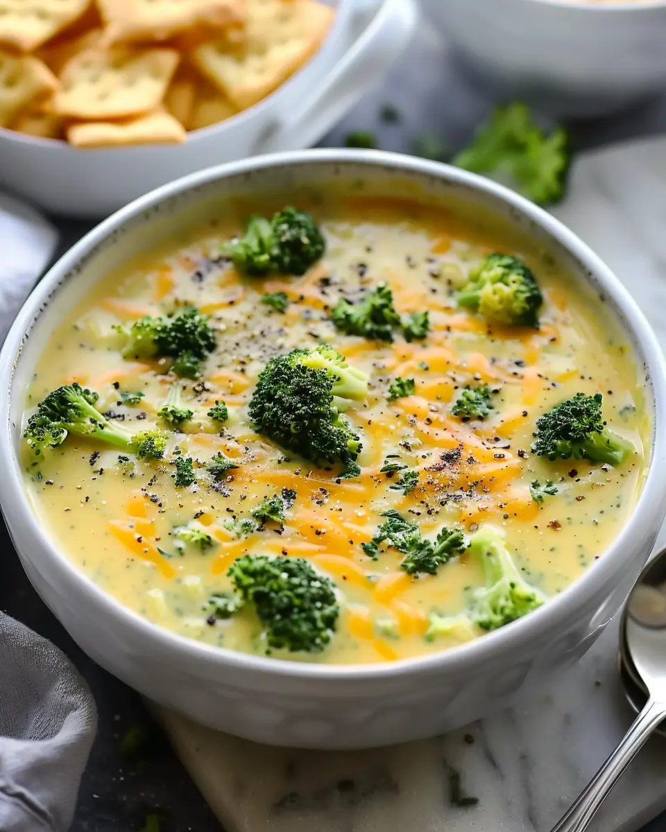 Broccoli Cheddar Soup: Cozy Comfort with Turkey Bacon Twist