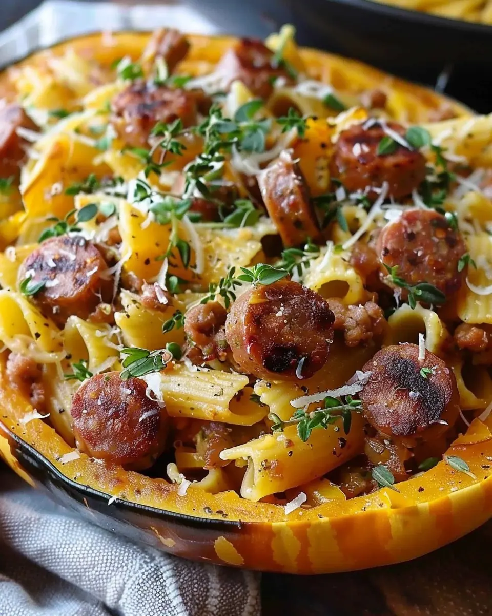 Autumn Sausage Pasta Squash: A Cozy Dish for Fall Nights