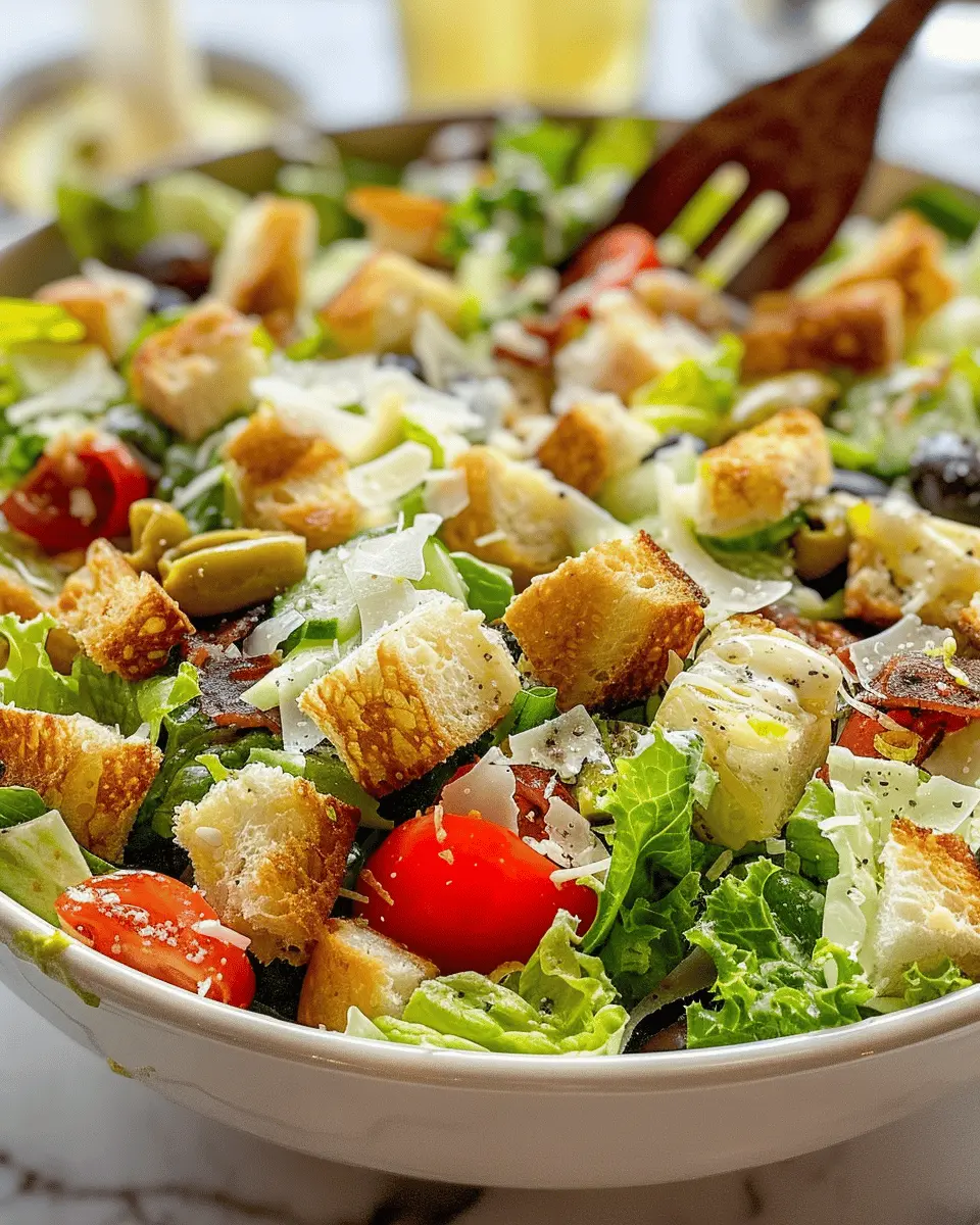 Olive Garden Salad: The Easy Twist with Turkey Bacon and Chicken Ham