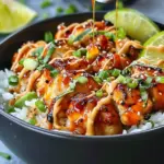 Sweet Chili Chicken Bowl with Coconut Lime Drizzle