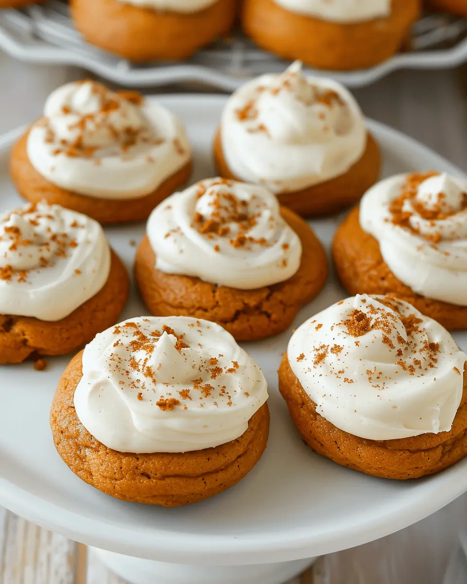 Soft Pumpkin Cookies: Indulgent Treats with Cream Cheese Frosting