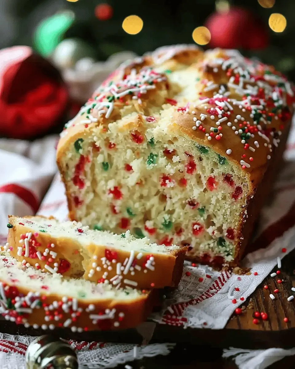 Christmas Sprinkle Buttermilk Bread: The Best Holiday Delight