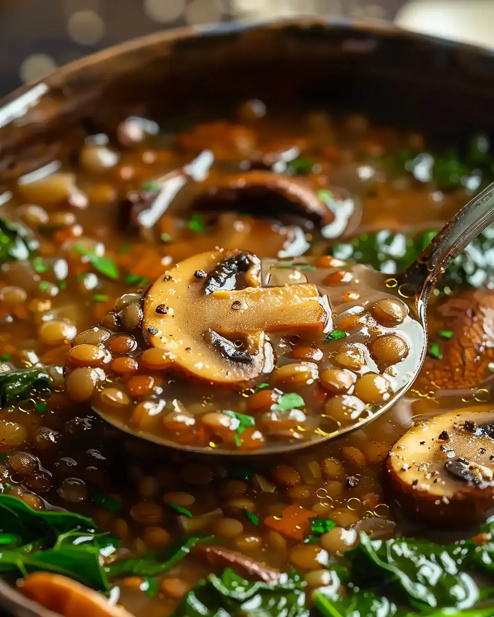 French Lentil and Mushroom Soup Recipe: A Cozy Comfort Dish