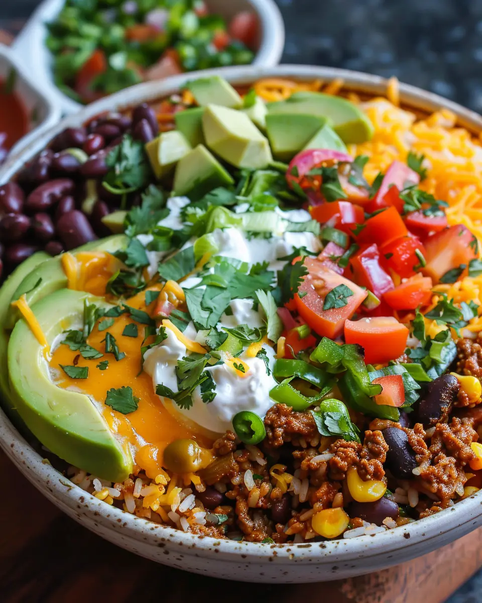 Taco Rice Bowl: Easy and Flavorful Turkey Bacon Twist for Home Cooks