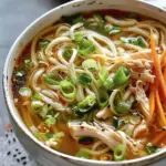 Aromatic Ginger Scallion Chicken Noodle Soup