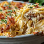 Creamy Southern Spaghetti Bake