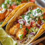 Crispy Fish Tacos with Cilantro Lime Slaw