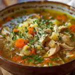 Savory Chicken and Cabbage Soup