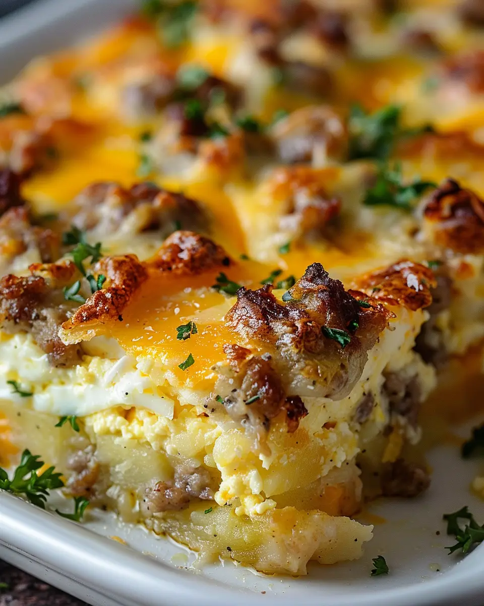 Sausage Egg Cream Cheese Casserole: Easy Comfort Food Delight