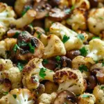 Garlic Cauliflower Mushroom Skillet