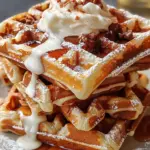 Cinnamon Roll Waffles Cream Cheese