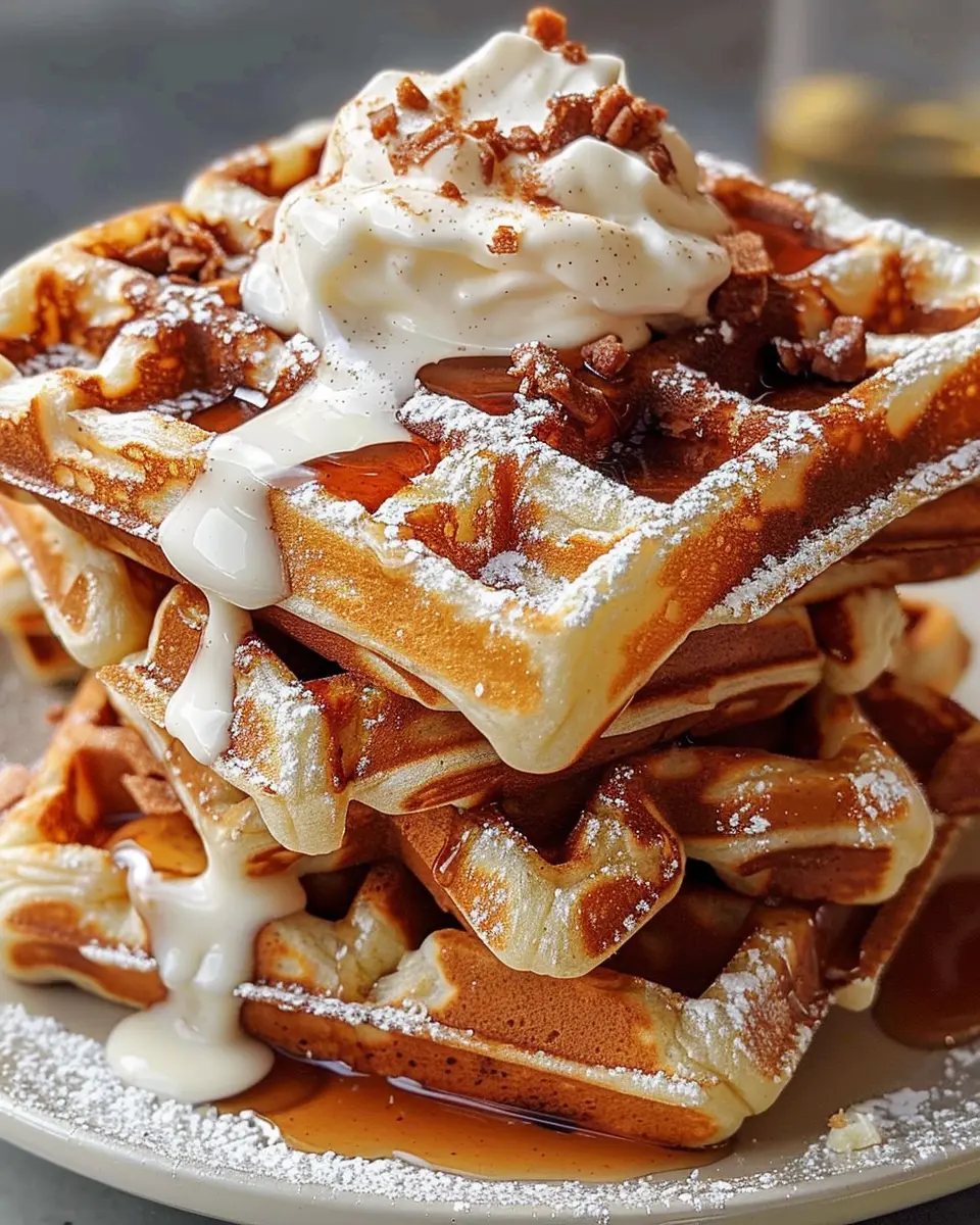 Cinnamon Roll Waffles Cream Cheese: The Best Weekend Treat