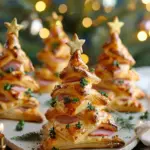 HAM & CHEESE PUFF PASTRY CHRISTMAS TREES
