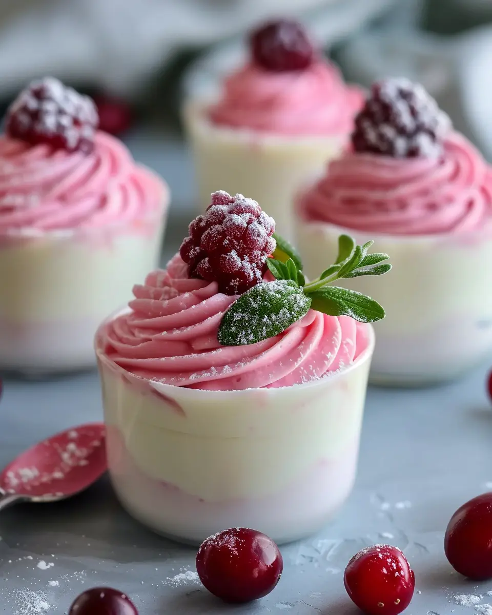 Cranberry Mousse Cups: Easy Delight for Any Occasion