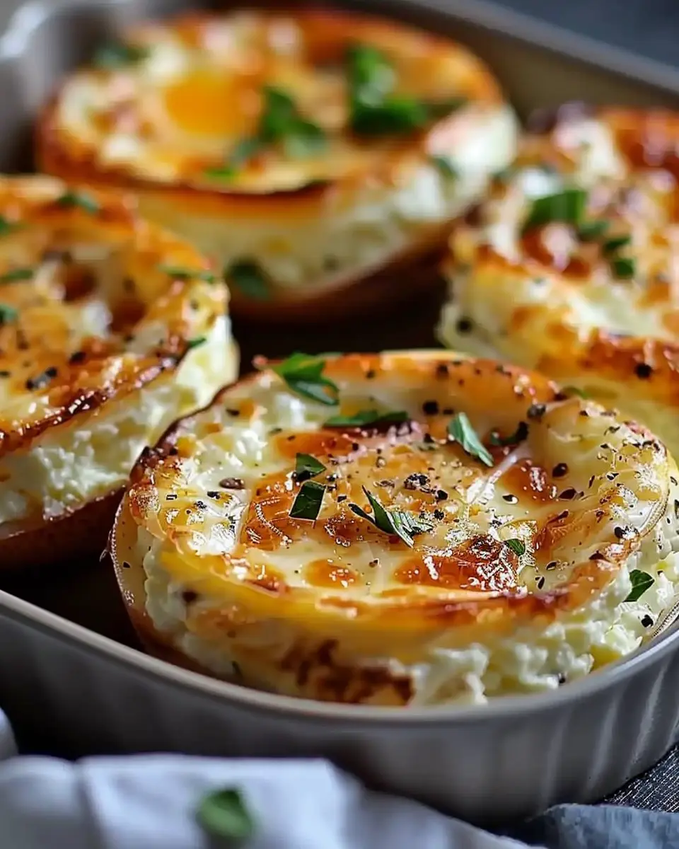 Baked Cottage Cheese Eggs: A Healthy Twist with Turkey Bacon