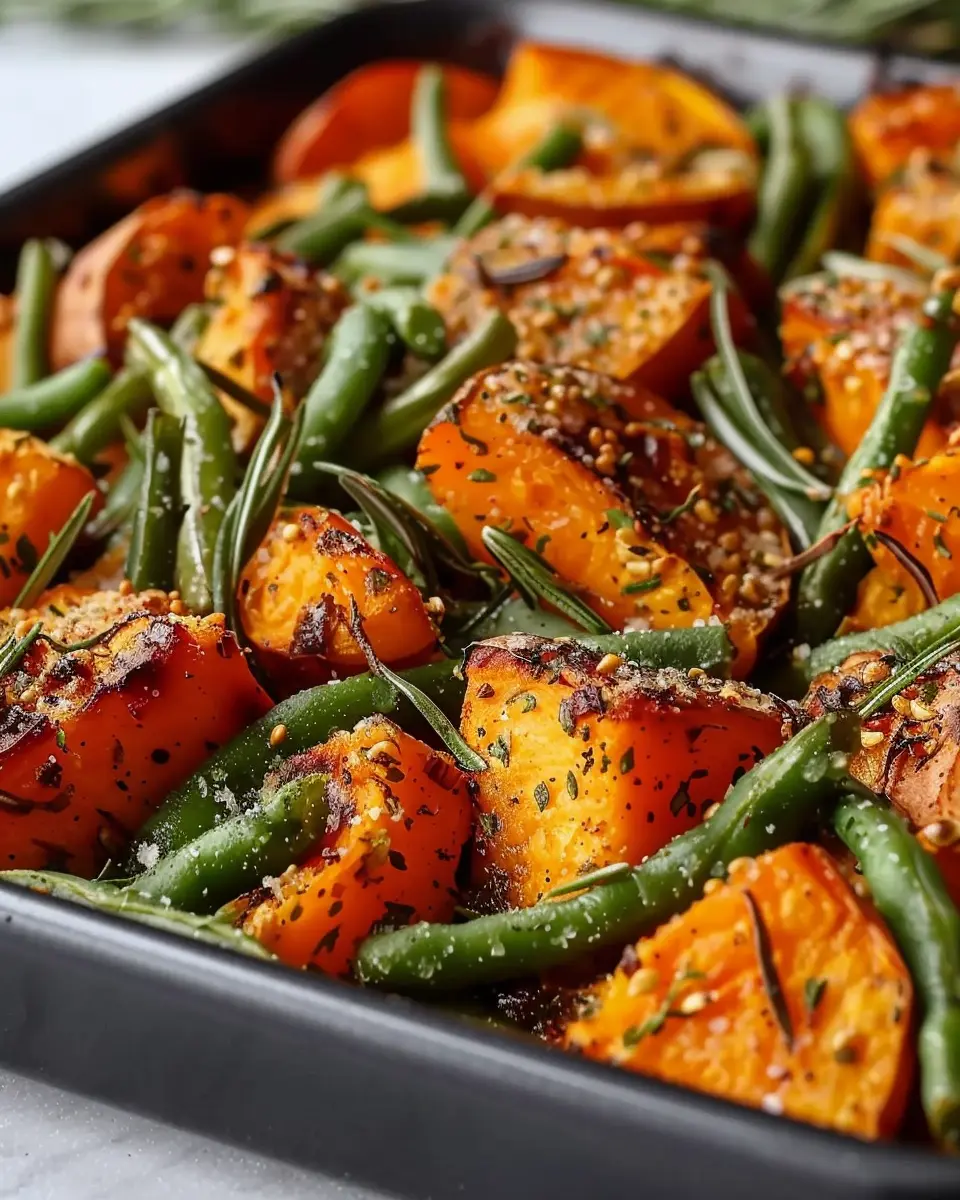 Sweet Potato Green Bean Tray Bake: Easy, Healthy Comfort Food Recipe