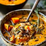 Vegan Pumpkin Wild Rice Soup