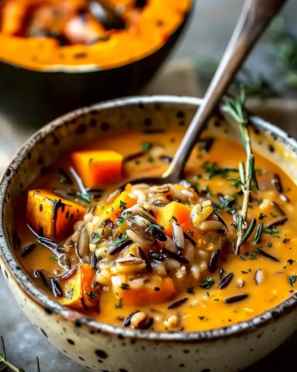 Vegan Pumpkin Wild Rice Soup: Deliciously Cozy and Nourishing