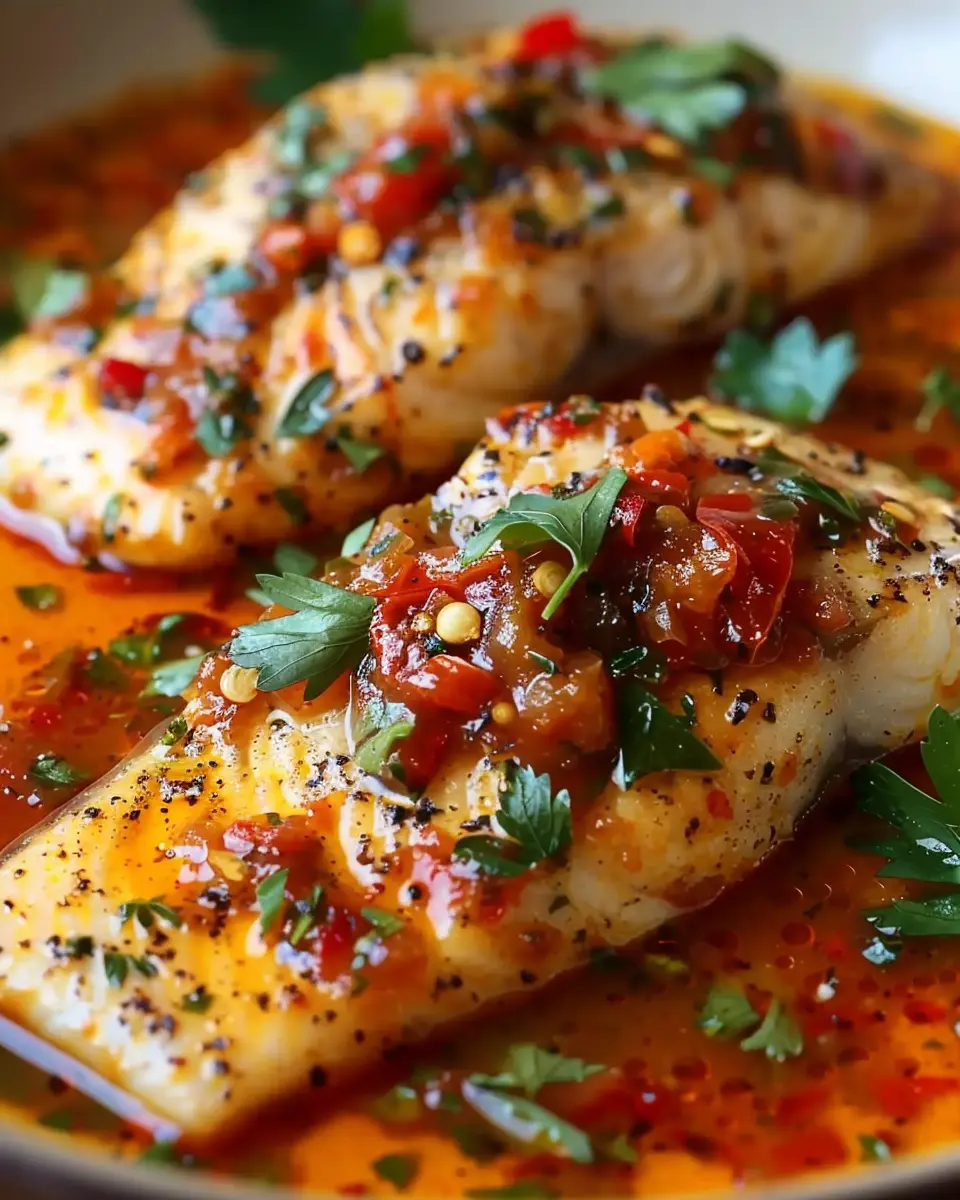 Tilapia in Roasted Pepper Sauce: A Juicy Homemade Delight