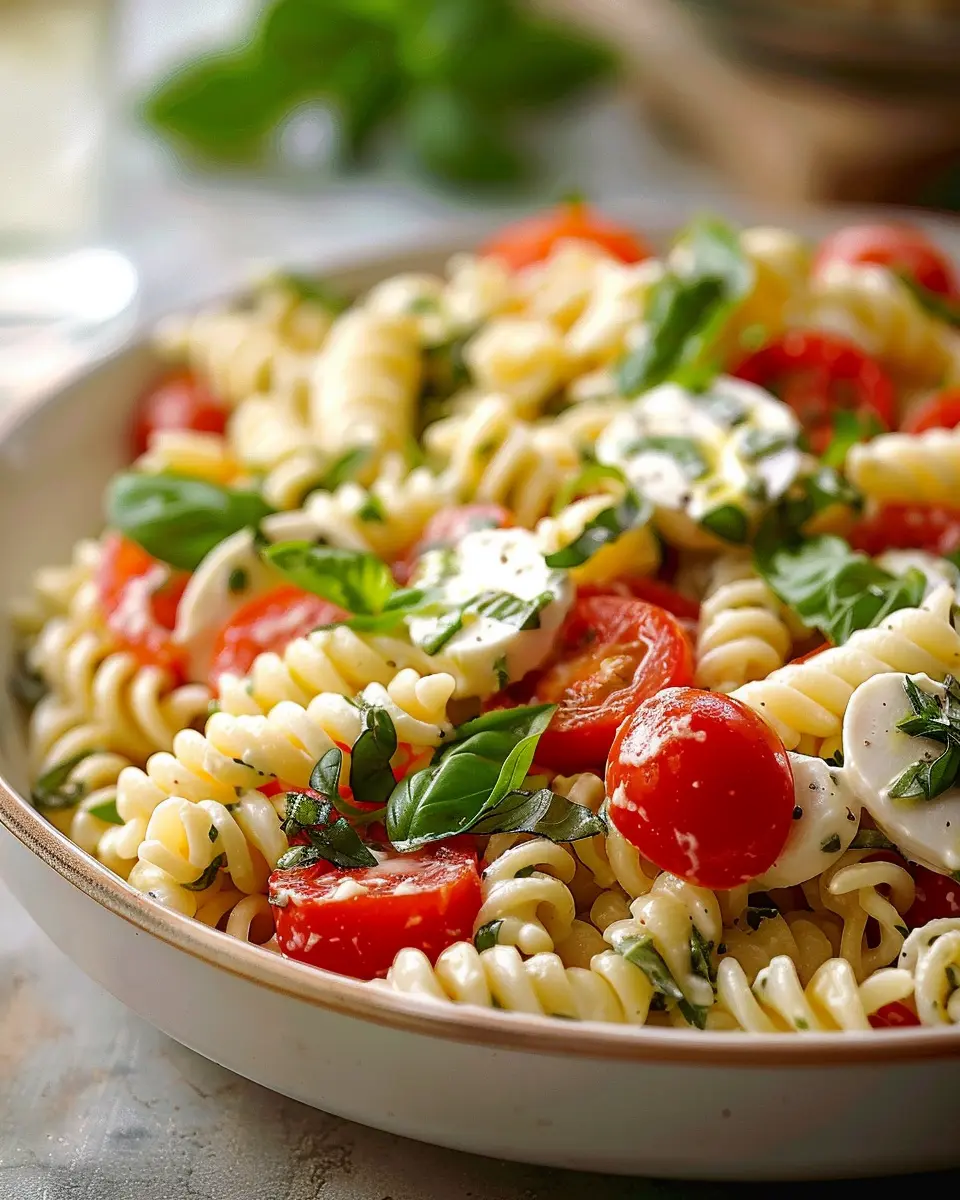 Creamy Caprese Pasta Salad: The Best Healthy Twist You’ll Love