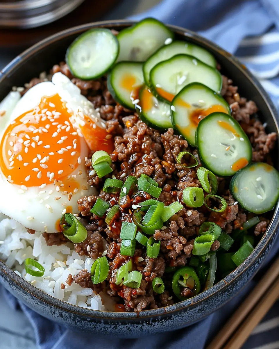 Quick Easy Korean Ground Beef Bowl – Better Than Takeout Delight