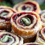 Tasty Christmas Cranberry Pinwheels
