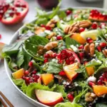 Pomegranate Christmas Salad with Honey Mustard Dressing