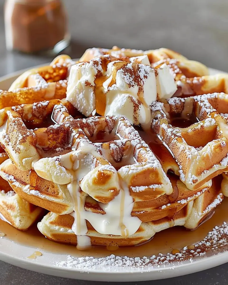 Cinnamon Roll Waffles Cream Cheese: The Best Indulgent Treat