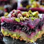 Blackberry Pistachio Dream Bars
