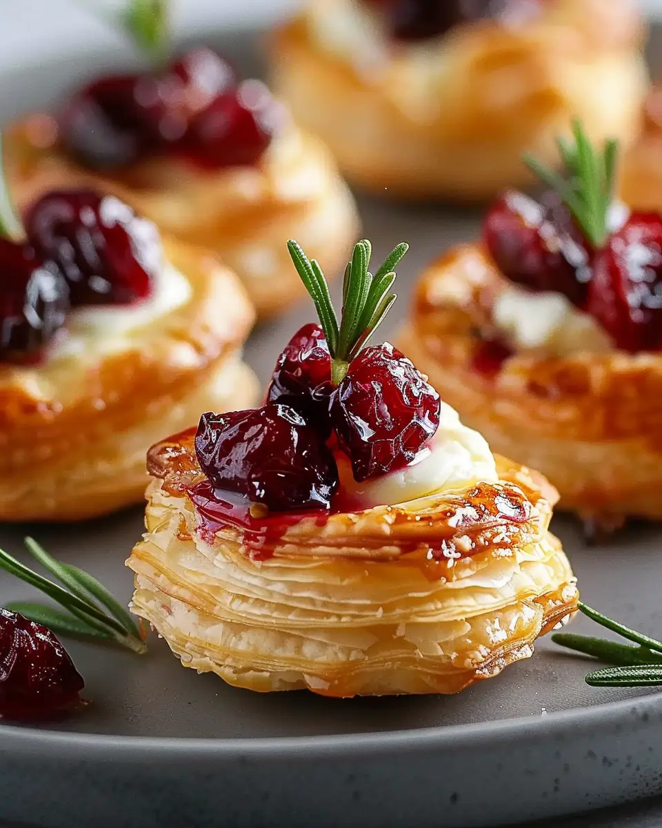Mini Cranberry Brie Bites: Easy, Indulgent Puff Pastry Treats