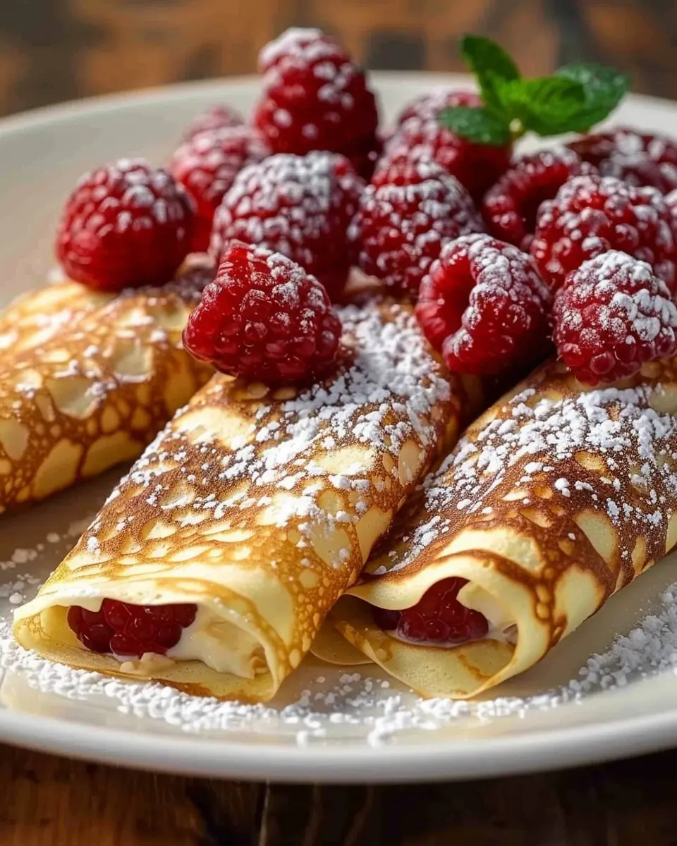 Raspberry Vanilla Cream Crepes: The Best Indulgent Breakfast Delight