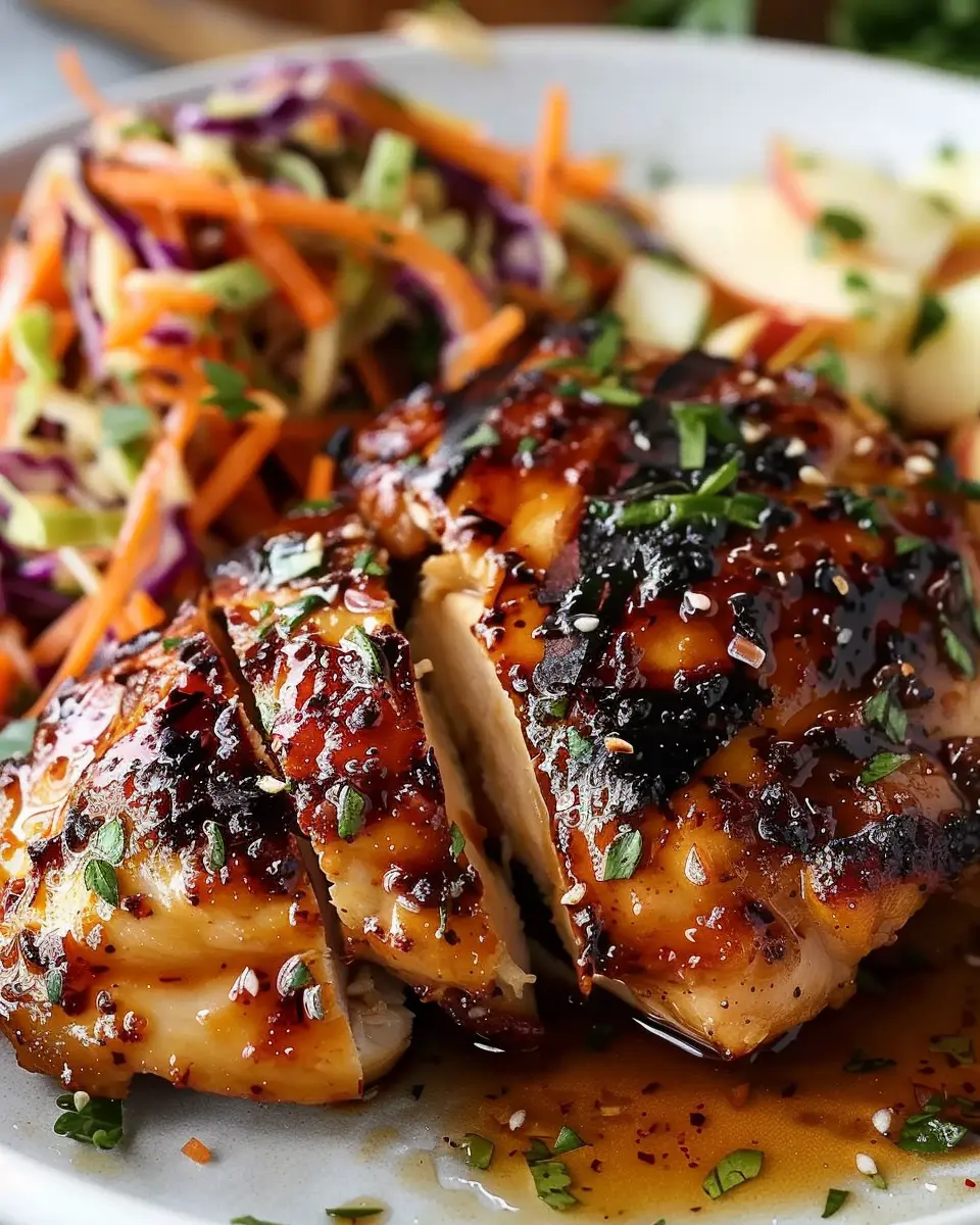 Sticky Apple Cider Chicken: Indulgent Recipe with Crisp Autumn Slaw