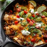 Beef Skillet Enchiladas