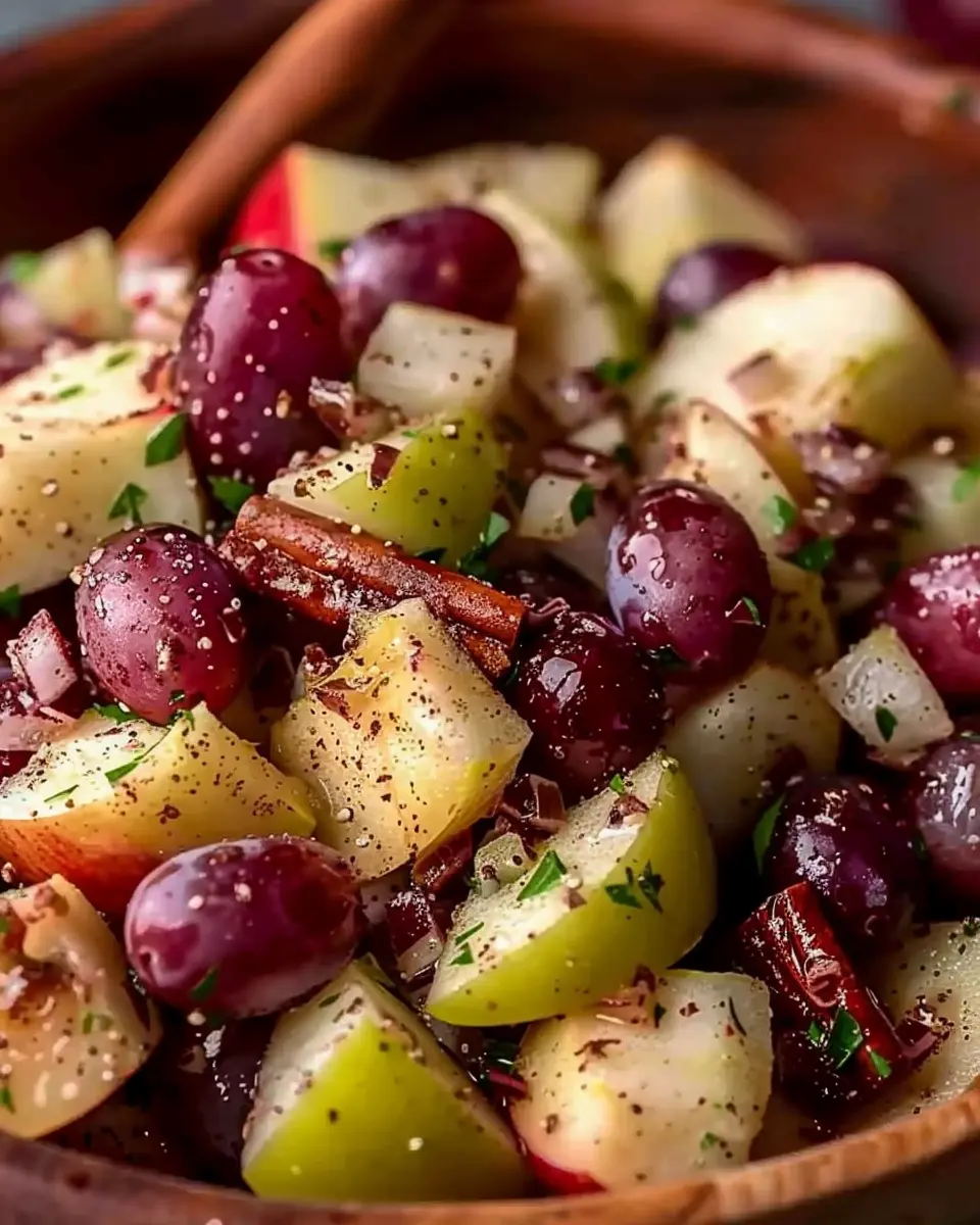 Cinnamon Apple Grape Salad: The Best Healthy Treat for You