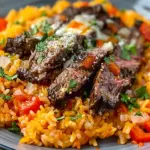 Steak Queso Rice