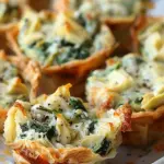 Spinach and Artichoke Dip Cups