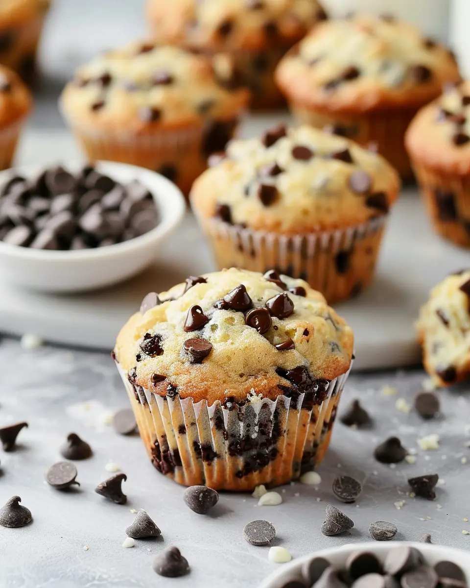 Bakery-Style Chocolate Chip Muffins: The Best Homemade Treat