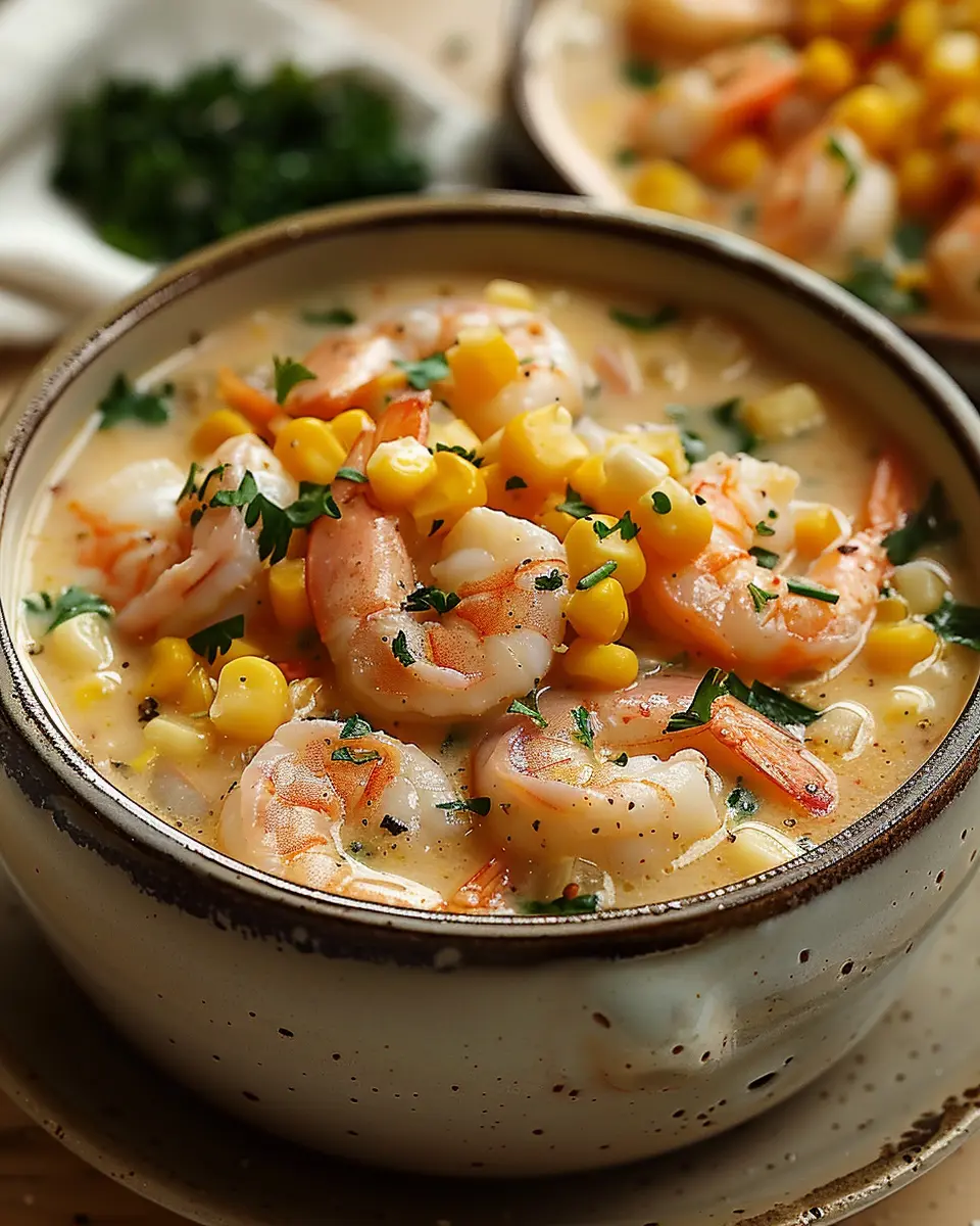 Shrimp and Corn Chowder: A Creamy, Indulgent Comfort Dish