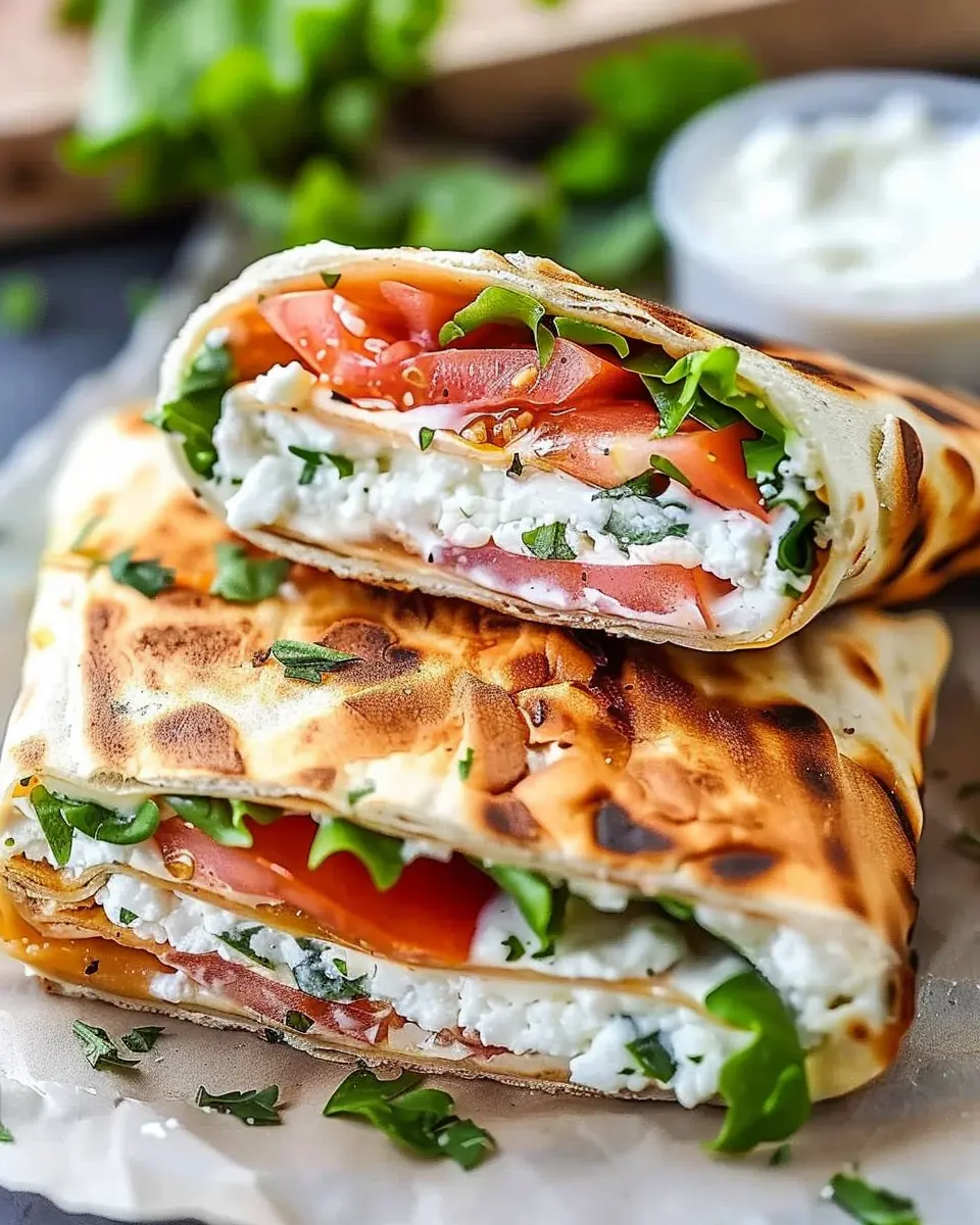 Cottage Cheese Wrap Recipe: Easy Turkey Bacon &amp; Veggie Delight