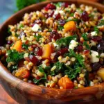 Autumn Harvest Grain Salad with Cranberries
