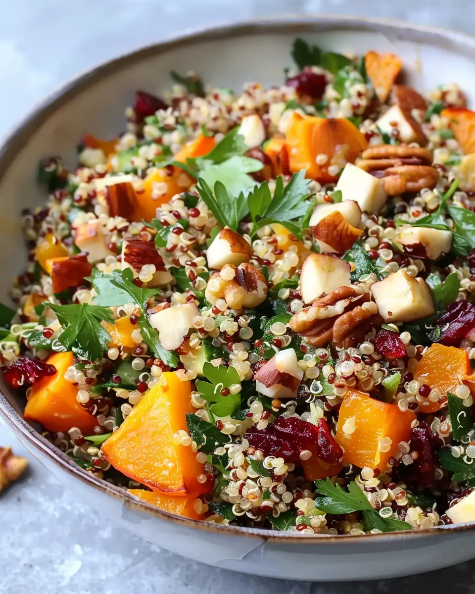 Fall Harvest Quinoa Salad: Easy Recipe with Turkey Bacon Delight