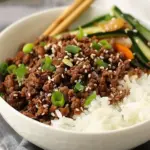 Delicious Korean Ground Beef Bowl (Quick & Easy)